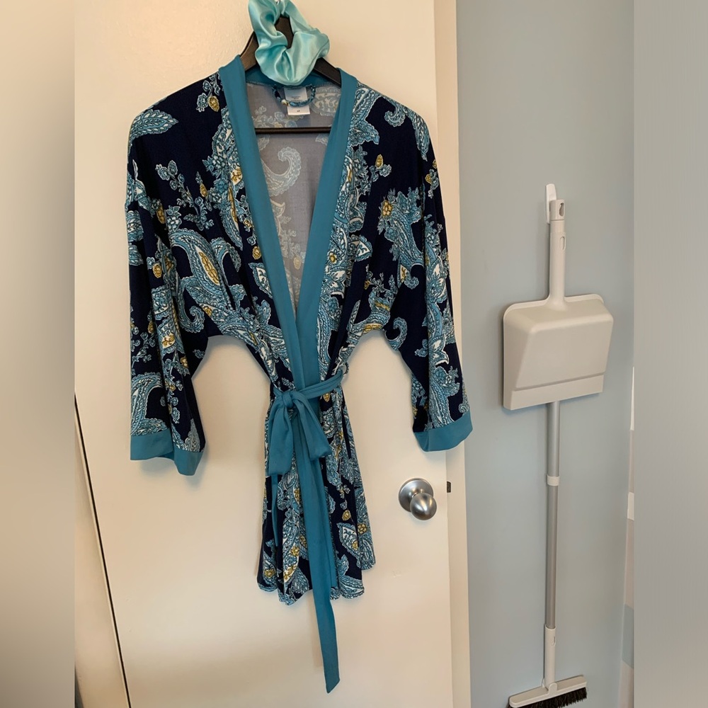 Colourful wrap/lounge wear/beach cover up.